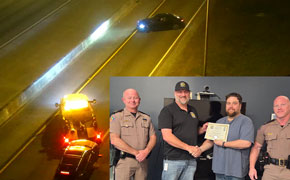 Tow Truck Driver Honored for Stopping Wrong-Way Driver on I-110
