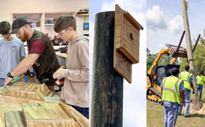 Century Partners With Northview Students And Businesses To Install New Bat Houses