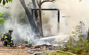 Fire Destroys Cantonment Mobile Home Monday Afternoon