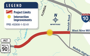 $2.8 Million Highway 90A Overhaul Set to Begin From State Line To Beulah Road