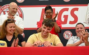 WFHS Jag John Hatch Signs With Baptist University Of Florida