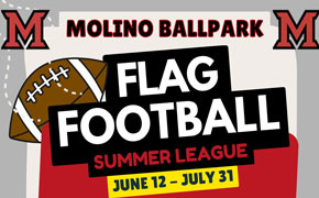 Registration Closes Monday For Molino Ballpark Flag Football Summer League