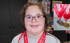 Ransom Middle School’s Alyssa Bourn Wins Gold And Silver At Special Olympics State Games