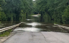 Barrineau Park Bridge Over The Perdido River Closed