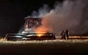 State Fire Marshal Investigating Wednesday Night Combine Fire