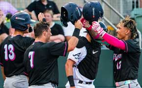 Matheus, Belgrave Lead Blue Wahoos To Wild Extra-Inning Win