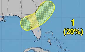 Hurricane Center Gives Gulf Area A 20% Chance Of Development