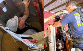 ECFR And Jay Fire Department Conduct Specialized Grain Bin Rescue Training