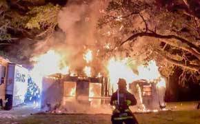 Electrical Problem Blamed For Fire That Destroyed Cantonment Guesthouse
