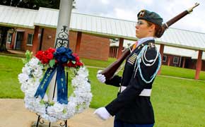 Tate High AJROTC Honors The Lives Lost On 9/11