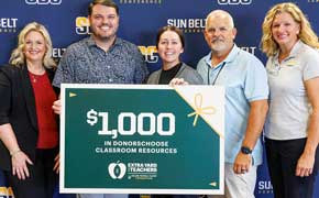 College Football Foundation, Sun Belt Award $1,000 To Tate High Teacher