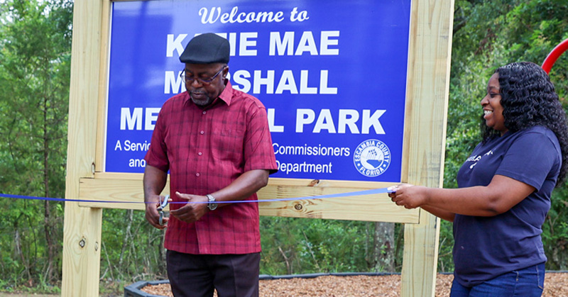 Three Children Died In An Easter Morning 2001 Fire At Katie Mae Marshall's Walnut Hill Home. Saturday, A New Park Was Dedicated In Her Honor. : NorthEscambia.com - Vimarsana News