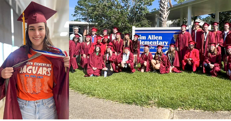 Photos: Seniors Return For Jim Allen Elementary "Jaguar Walk" : NorthEscambia.com - Vimarsana News