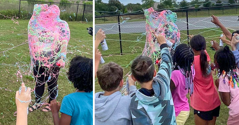 Kingfield Elementary 4th Graders Silly String Teachers : NorthEscambia.com